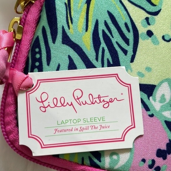 Lilly Pulitzer Laptop Ipad Sleeve Case in Spill The Juice Original Signature - Picture 6 of 12